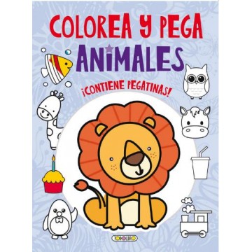 COLOREA Y PEGA ANIMALES