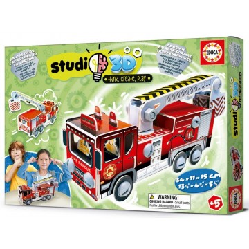 COCHE DE BOMBEROS STUDIO 3D