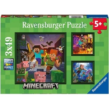 MINECRAFT PUZZLE 3X49 PZ