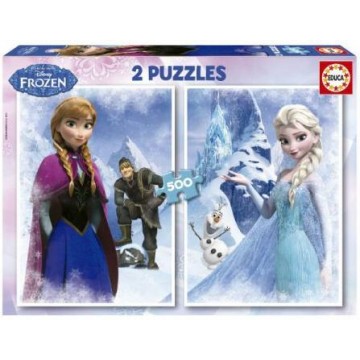 PUZZLE 2x500 FROZEN