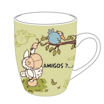 TAZA AMIGOS PORCELANA