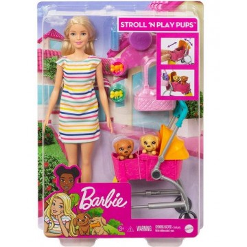 BARBIE Y SU MASCOTA (RUBIA)