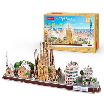 PUZZLE 3D SKYLINE BARCELONA