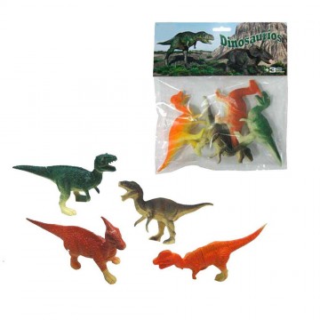 BOLSA CON DINOSAURIOS X4 