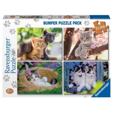 PEQUEÑOS GATOS PUZZLE 4X100...