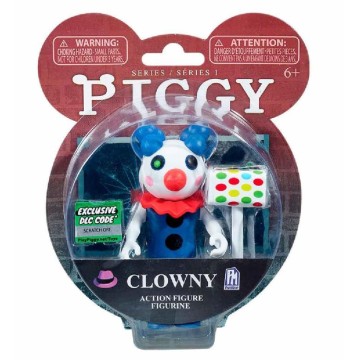 PIGGY FIG.ACCION 10CM  CLOWNY