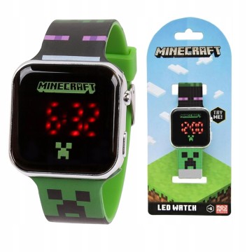 MINECRAFT RELOJ LED 