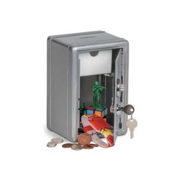 METAL LOCKER BANK SILVER