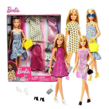 BARBIE FASHIONISTA CON 4 MODAS