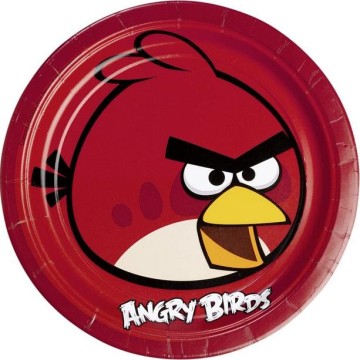 Platos 23 cm Angry Birds 8...