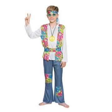 DISFRAZ HIPPIE NIÑO T-3