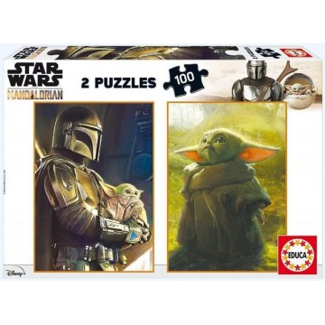 PUZZLE 2X100 BABY YODA -...