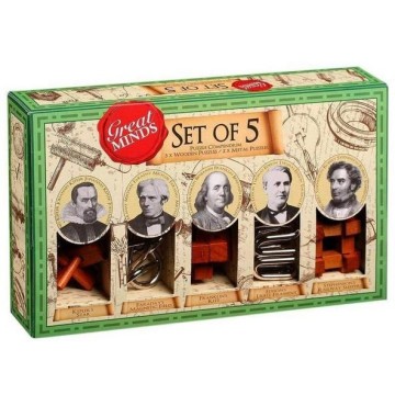 WOODEN PUZZLE SET OF 5 MEN