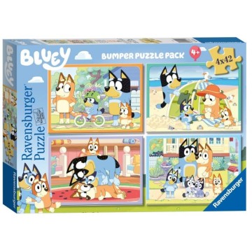 BLUEY PUZZLE 4X42 BUMPER PACK