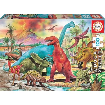 PUZZLES JUNIOR 100 DINOSAURIOS