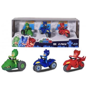 PJ MASK SET 3 MOTOS METAL