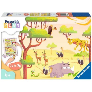 HORA DEL SAFARI PUZZLE & PLAY