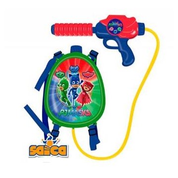 PJ MASK PISTOLA AGUA C/MOCHILA