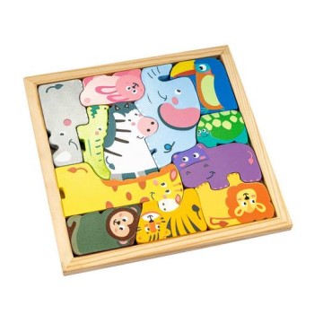 PUZZLE ANIMALES MADERA