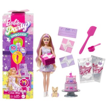 BARBIE PARTY UNBOXED MORADA...